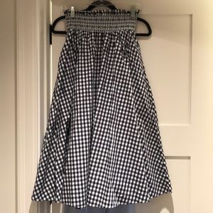 High waisted gingham Zara skirt